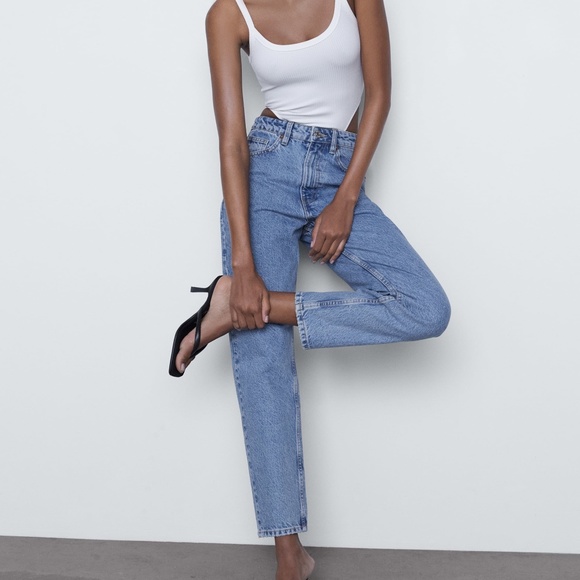 Zara Denim - NWT Zara Classic Mom Fit High Rise Jean Sz 2